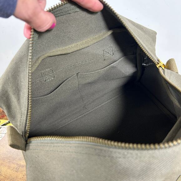 Olive Drab Heavyweight Canvas Mechanics Standard Tool Bag 11" x 6" x 5" - Picture 10 of 12